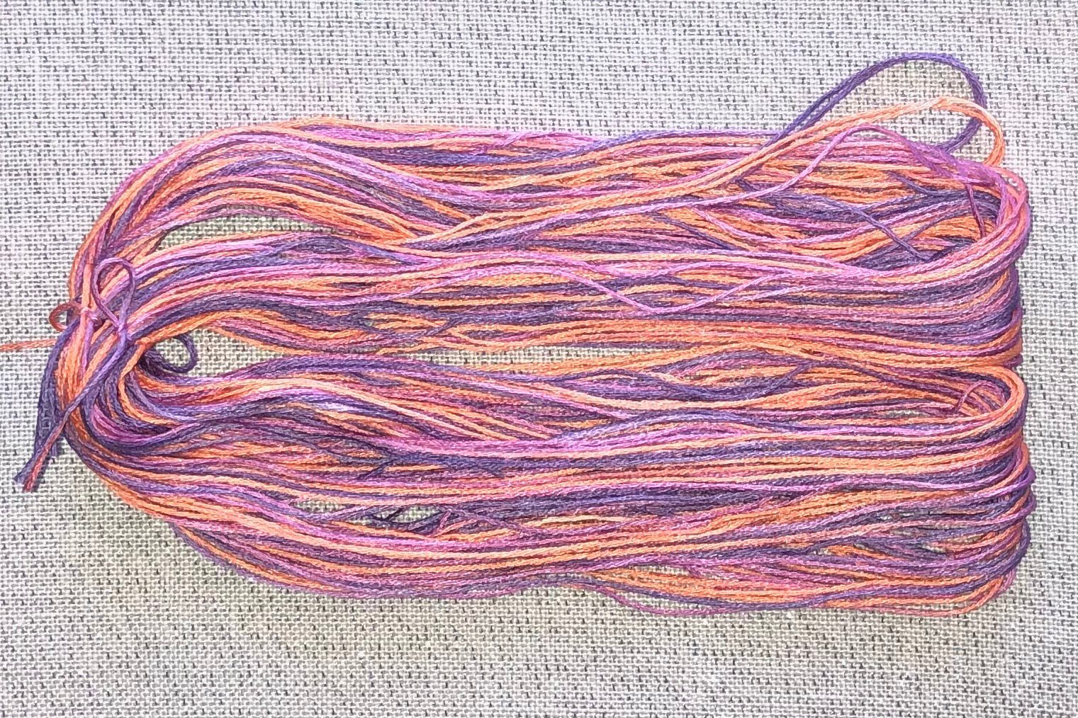 Silk hand dyed floss - Snapdragons - Dyeing for Cross Stitch