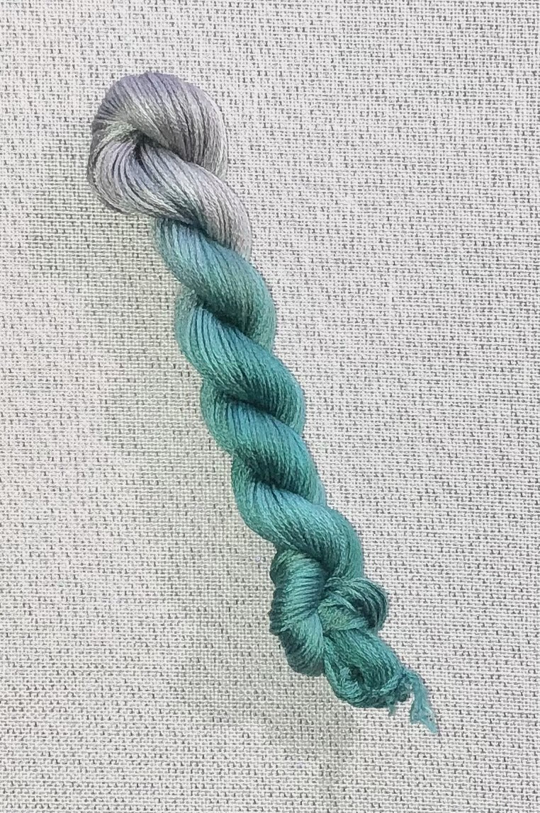 Silk hand dyed floss - Turbulent - Dyeing for Cross Stitch