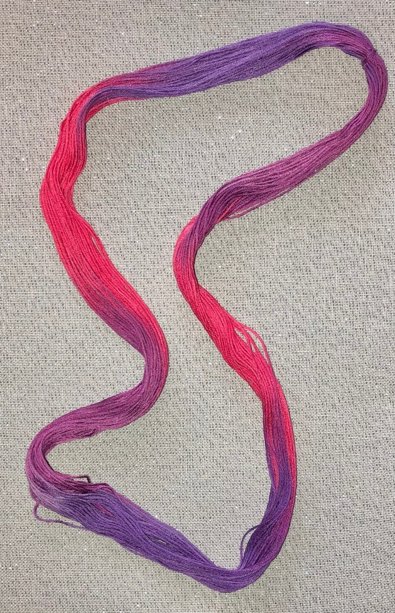 Silk hand dyed floss - Wild Berries - Dyeing for Cross Stitch